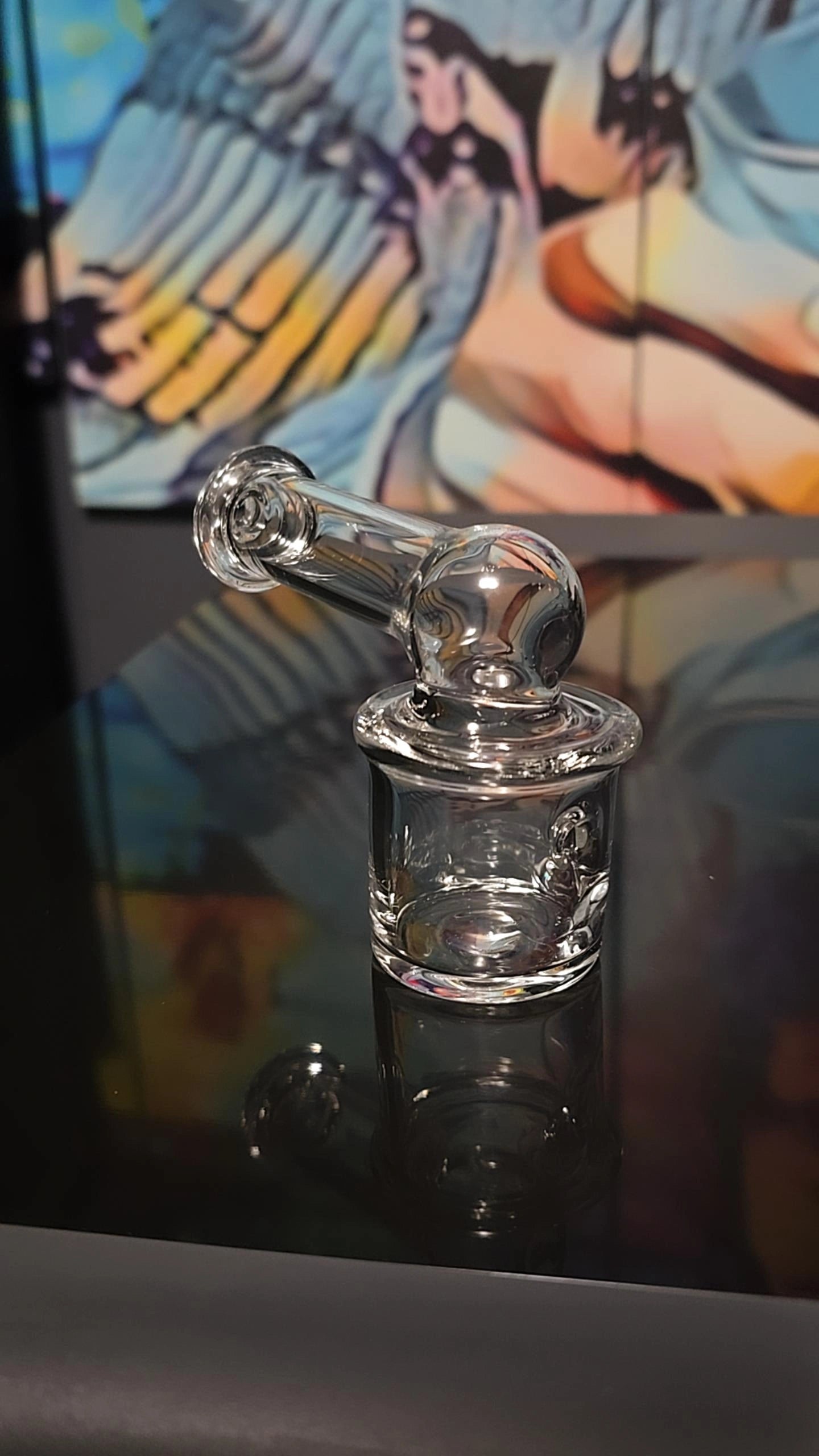 Dry Top Attachment in clear/basic colors(royal jelly in pic) for Dr. Dabber Switch 2 – Premium Glass Upgrade