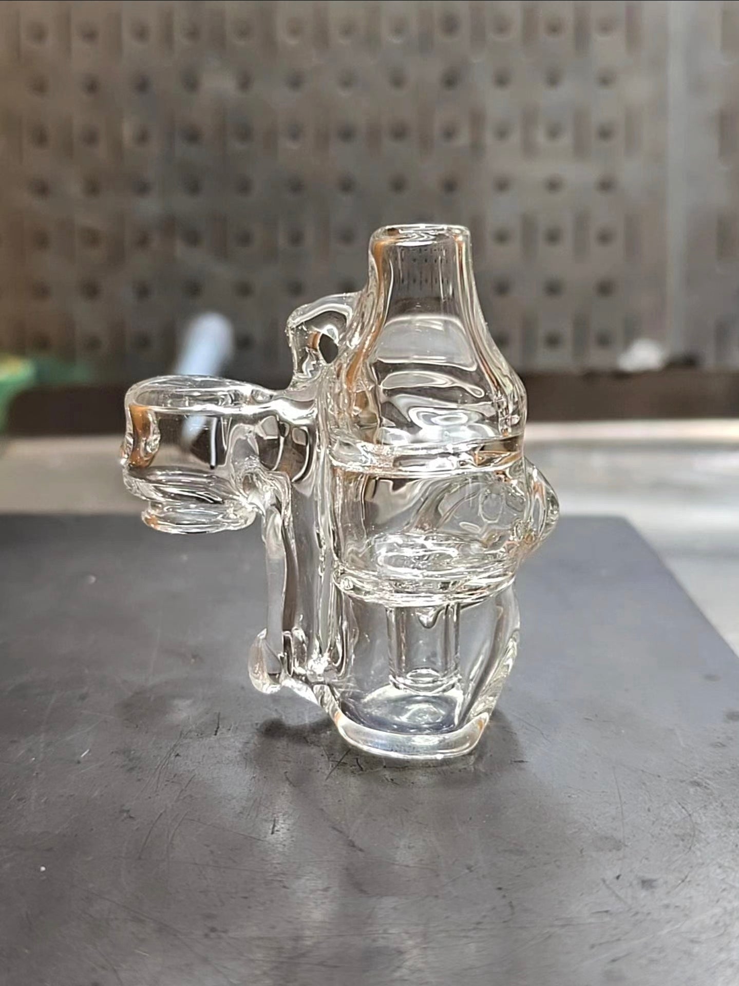 Puffco Pivot Low Rider Recycler Pendant – Wearable Spinner - Compatible Glass - Coopers Glass