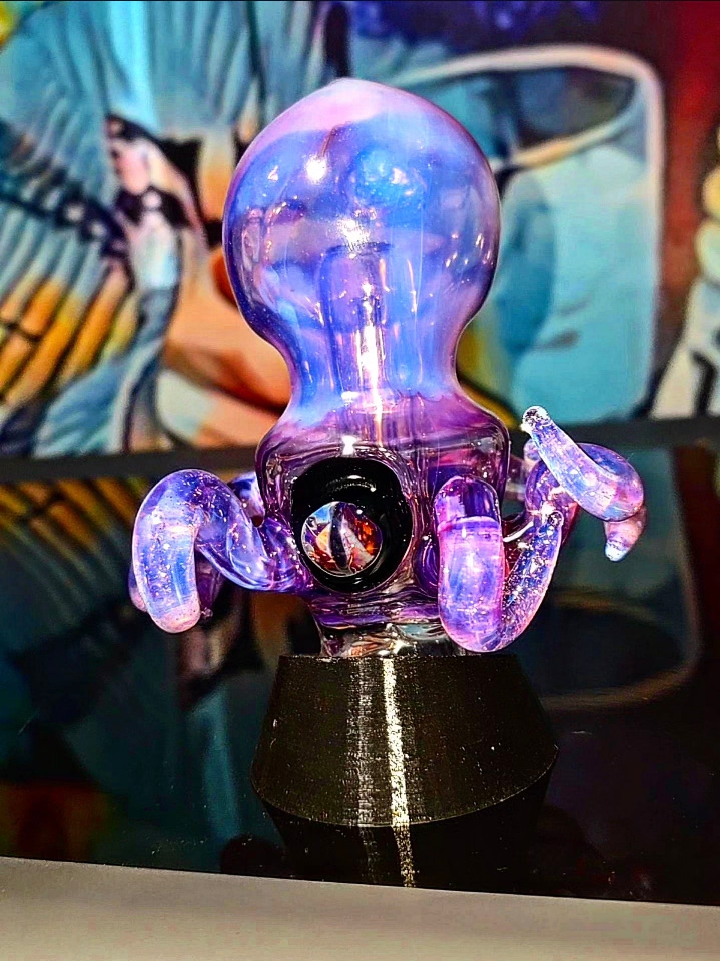 Secret Purple Kraken – Octopus Glass Attachment for Puffco Peak - Unleash the dee...