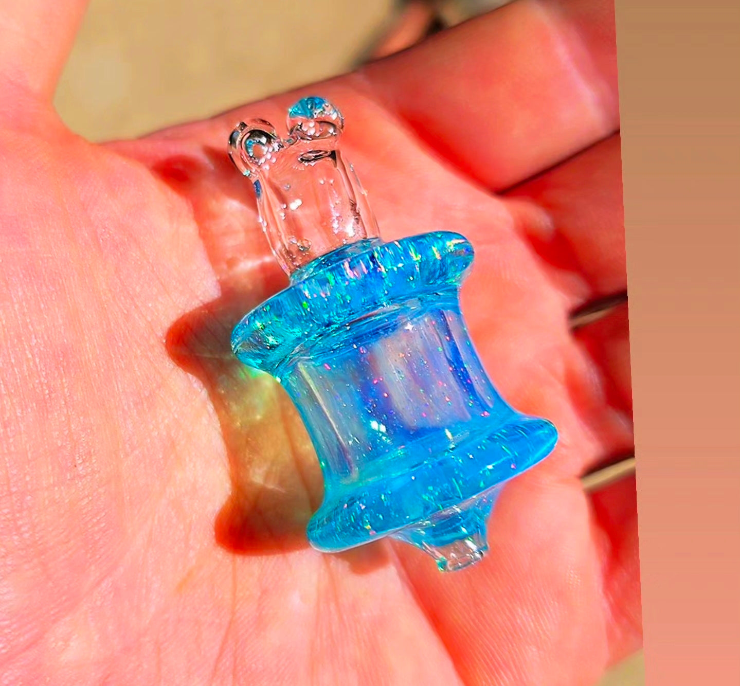 Meta Crushed Opal Dual-Function Carb Cap – Spinner + Directional for Dr Dabber Switch 2