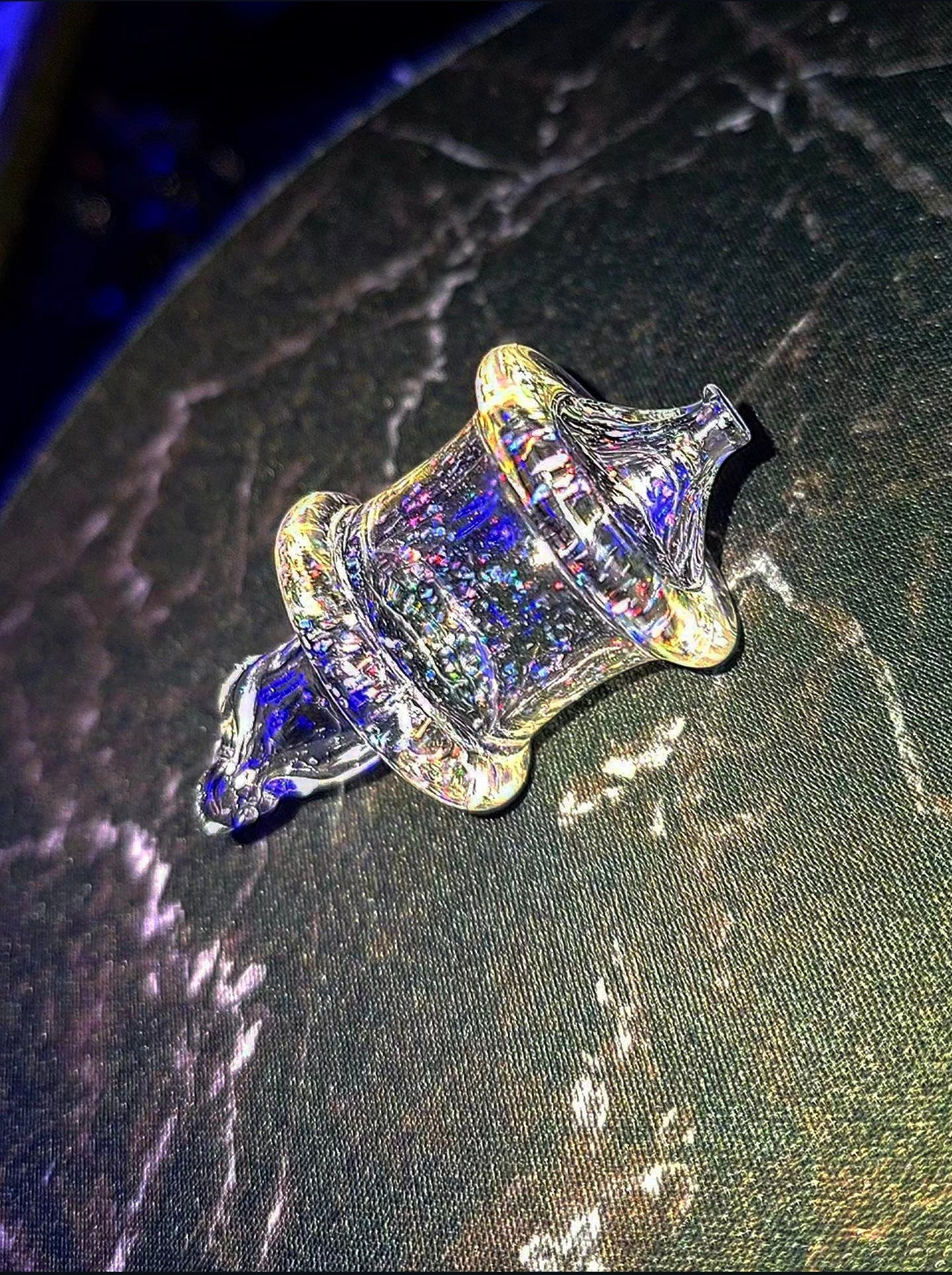 Dr Dabber Switch 2 Dual-Function Carb Cap – Spinner + Directional in Nova UV Crushed Opal