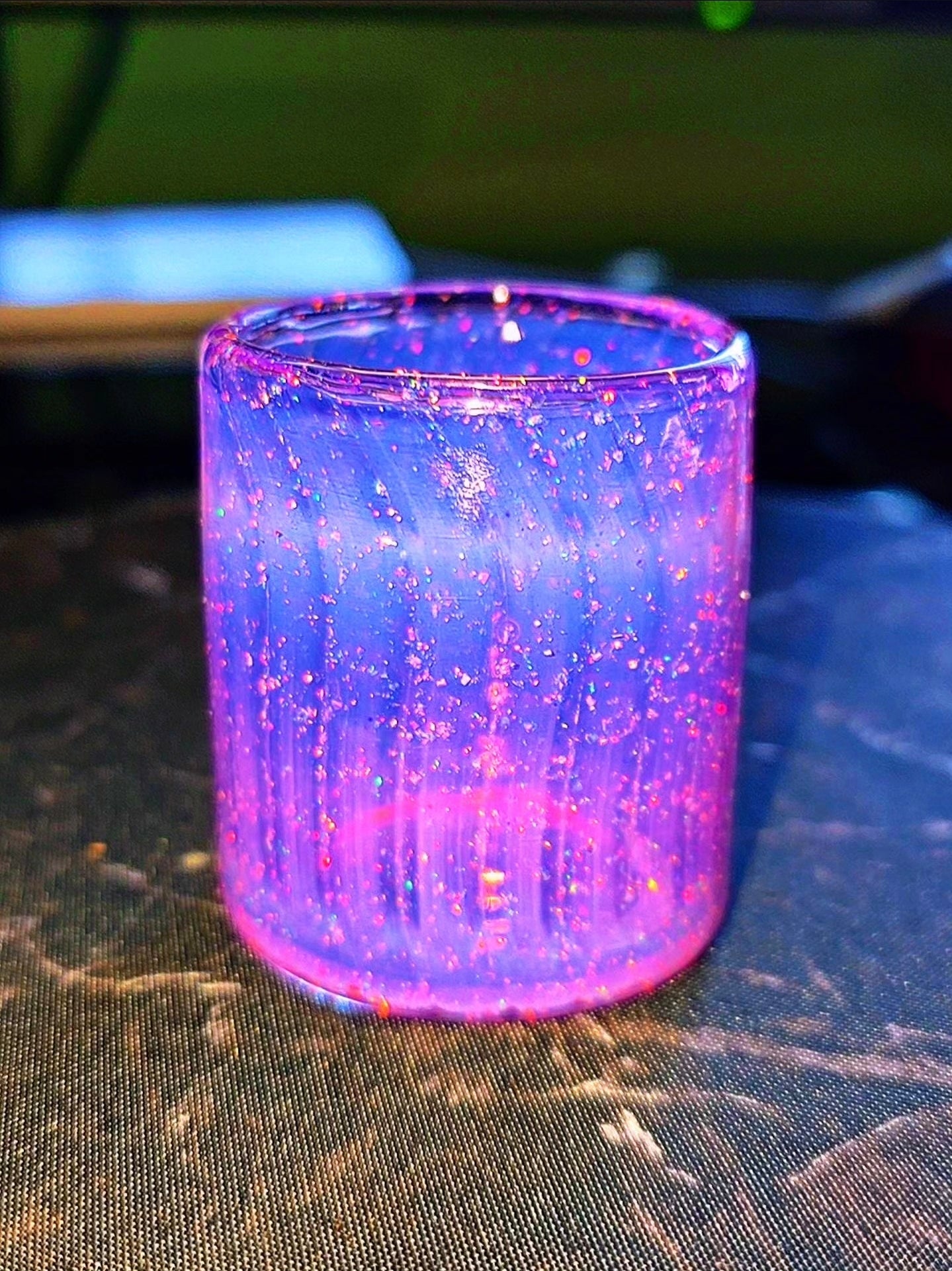 Puffco Proxy Core Glass Base Cup – Royal Jelly Crushed Opal