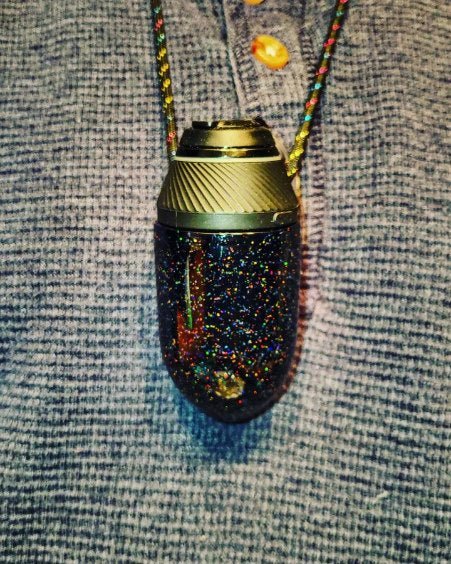 Black Crushed Opal Puffco Proxy Puffer – Premium Travel Glass Attachment - Upgrade your Pu...