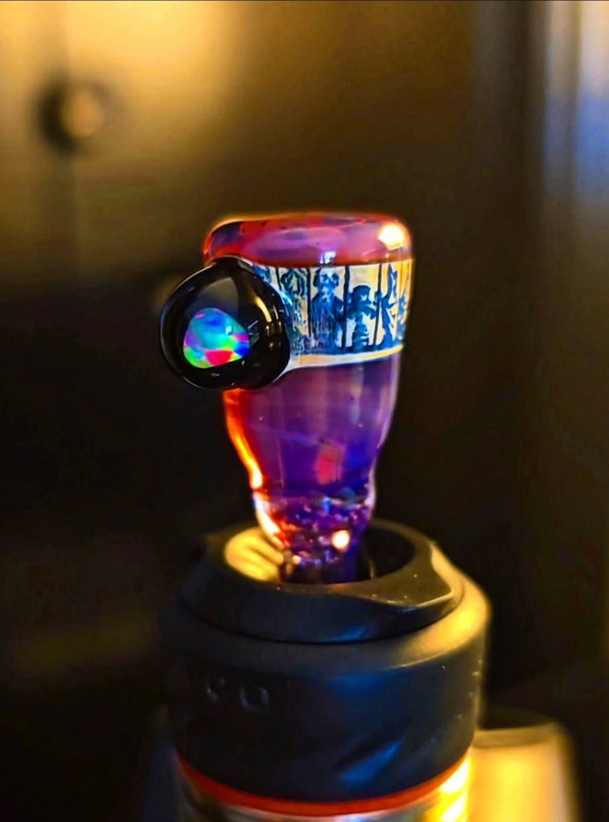 One Piece W Opal Chip Puffco Peak 3dxl Joystick - One Piece W Opal Chip Karmaline Puffco Peak 3dx...