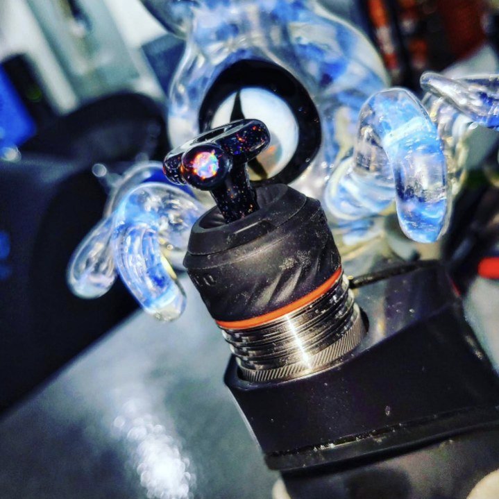 3dxl Crushed Opal With Opal Chip Glory Hole Puffco Peak Joystick - 3dxl Crushed Opal With Opal Chip Glory Hole Puf...