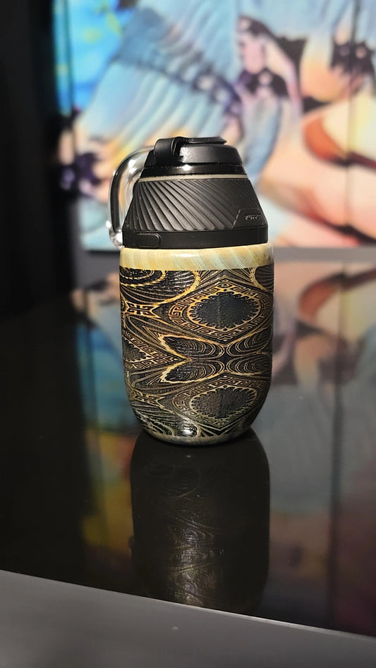 Aztec‑Design Puffco Proxy Puffer Pendant – Functional Dabbing Necklace