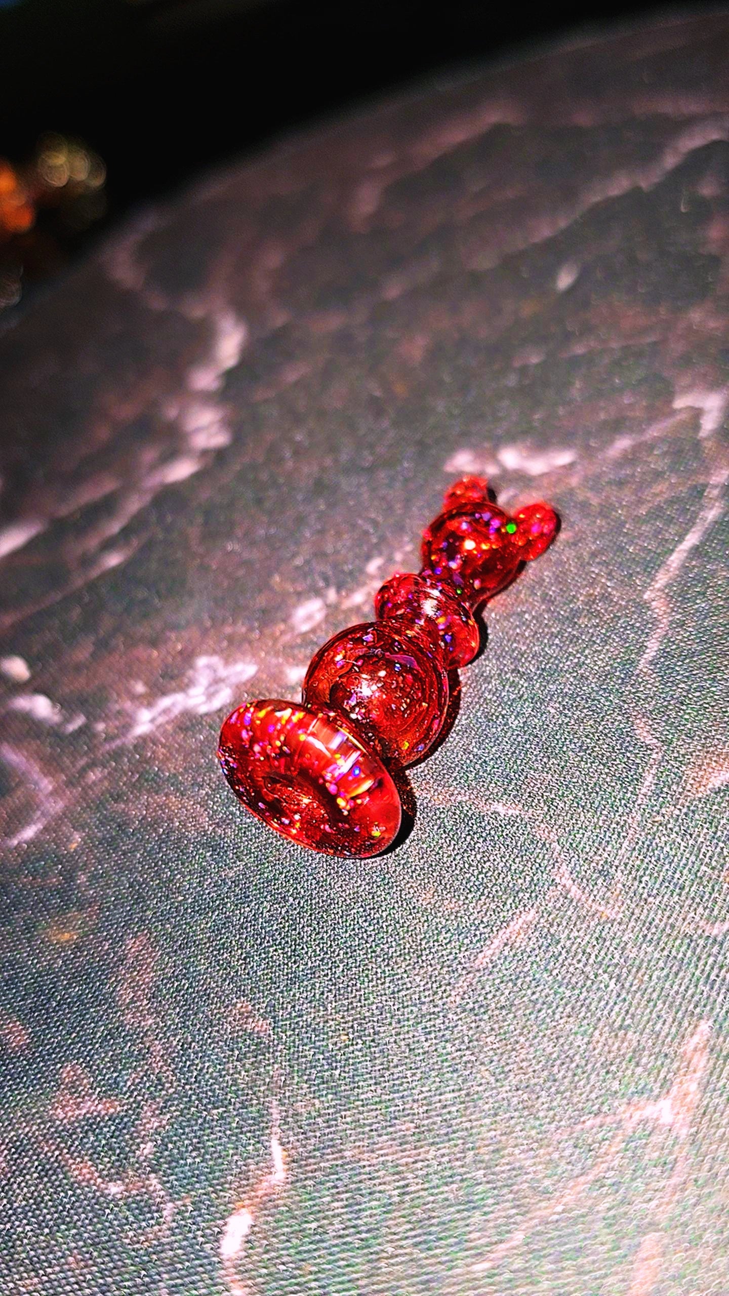 Red Elvis Crushed Opal S2 Spinner Cap