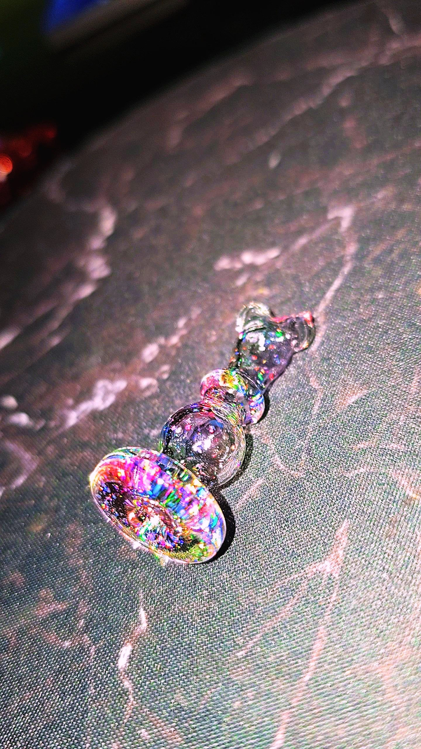 Rainbow Linework Crushed Opal S2 Spinner Cap