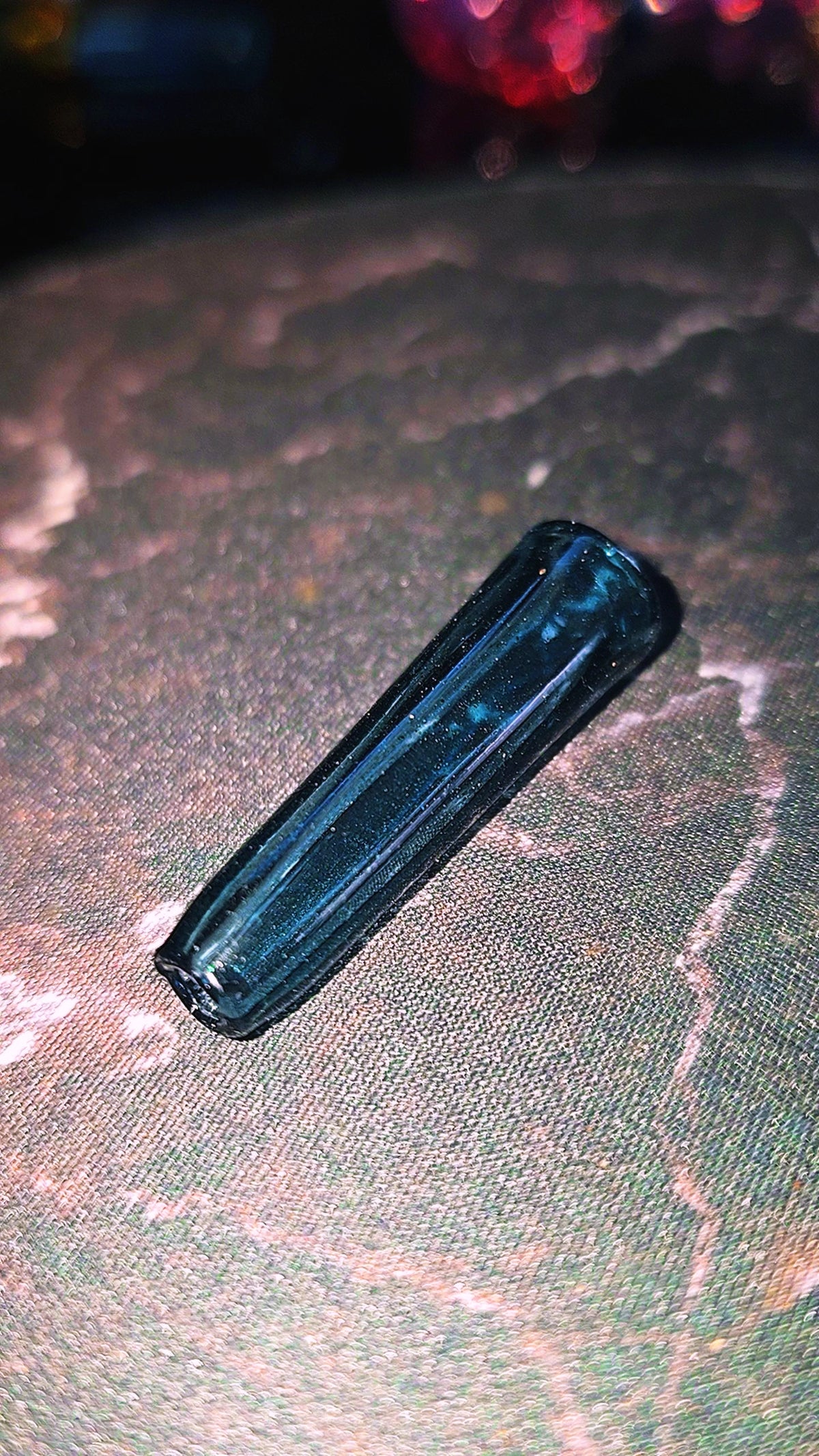 Heavy Blue Stardust Crushed Opal Glass Rolling Tip