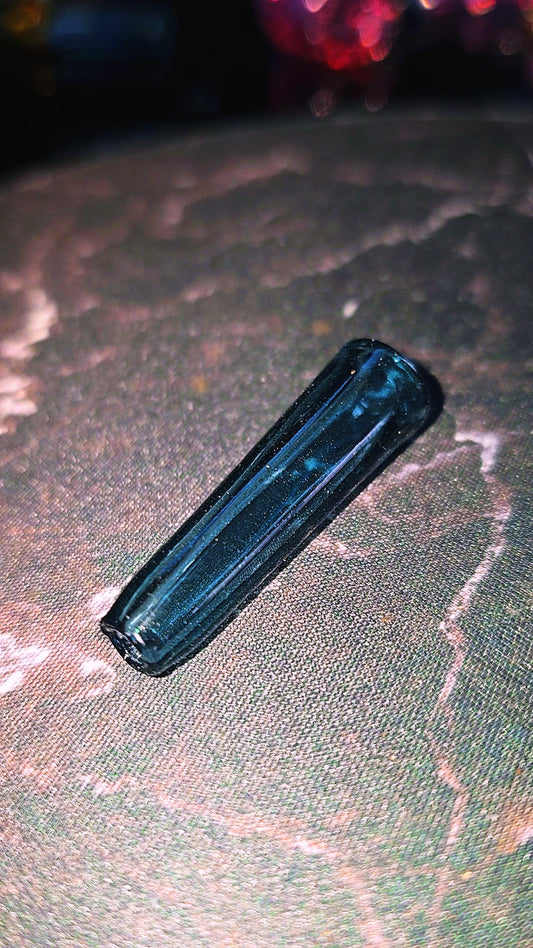 Heavy Blue Stardust Crushed Opal Glass Rolling Tip