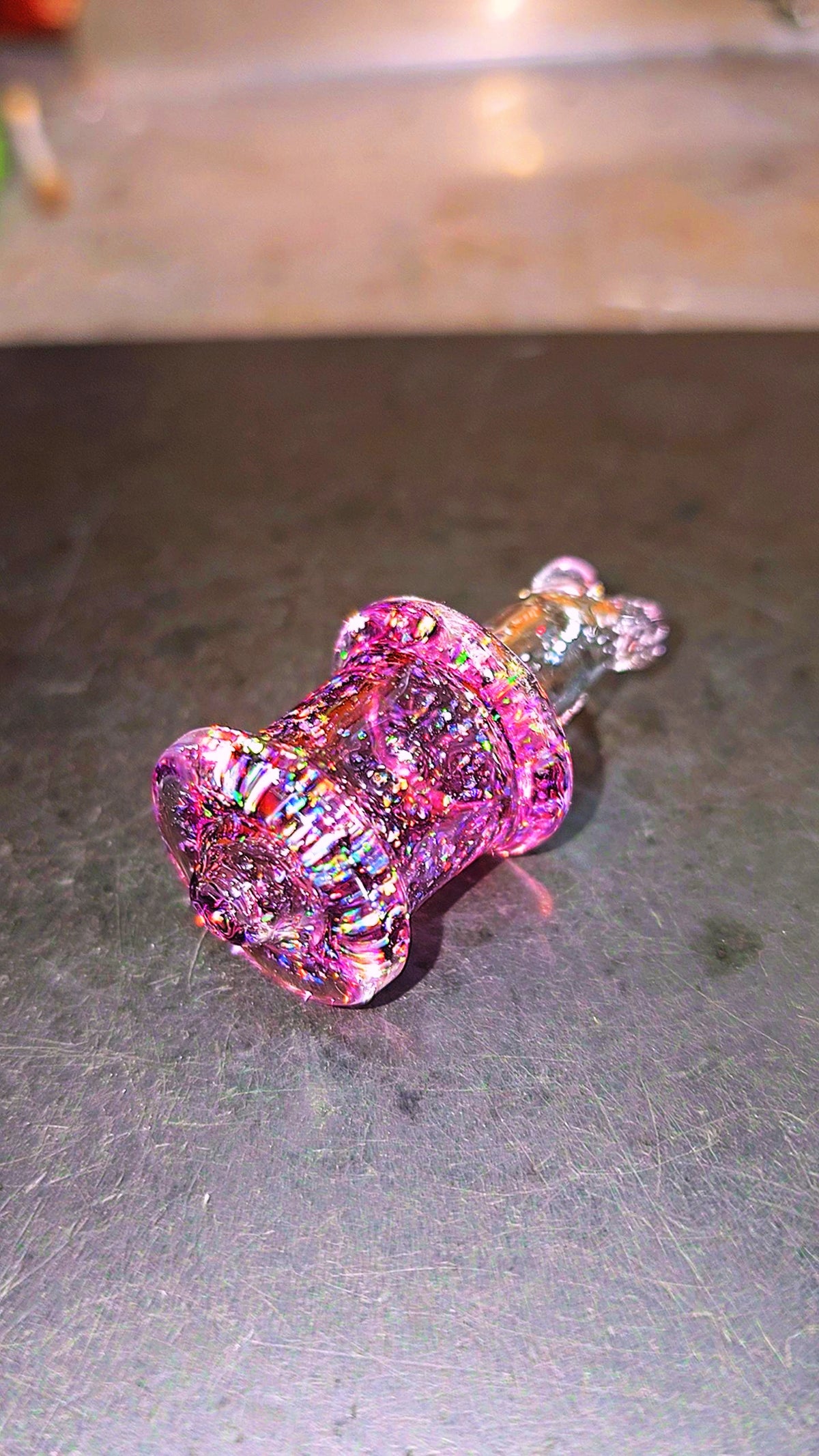 Switch Go Dual-Sided Spinner Cap – Gold Amethyst Crushed Opal