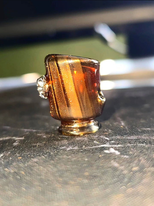 Puffco Pivot OG-Style Top – Electrum Glass with Pearl Spinner Compatibility