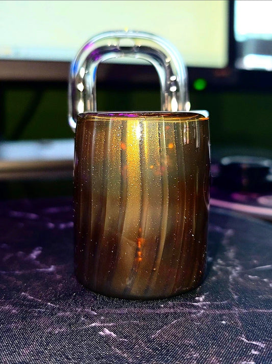 Electrum (Gold Tint) — Flat Puffco Proxy Puffer Pendant