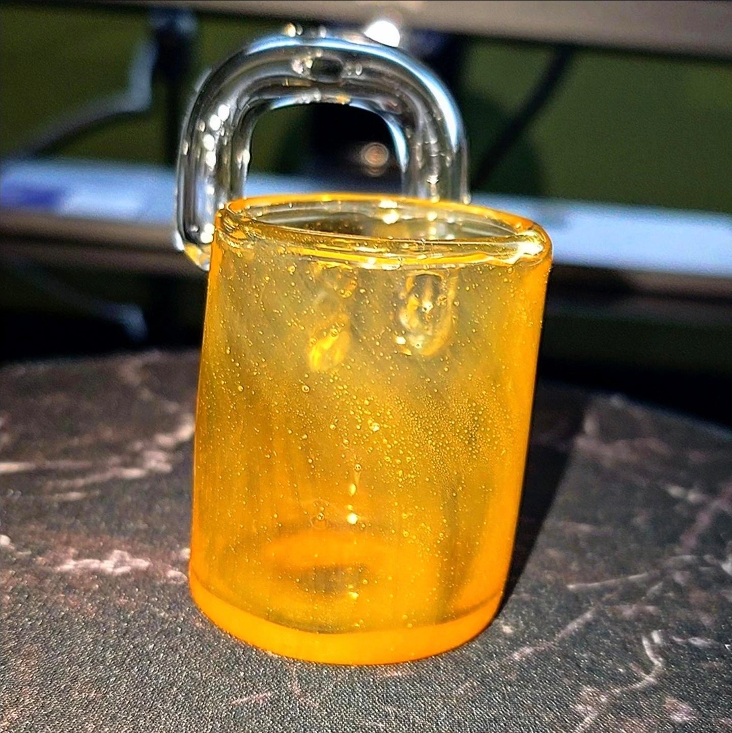 Tangelo Orange Proxy Puffer Pendant