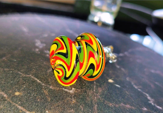 Rasta Linework Dual-Function Carb Cap for Dr. Dabber Switch 2