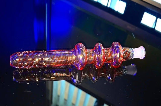 10/14mm Pomegranate Stripe Nectar Collector & custom color orders