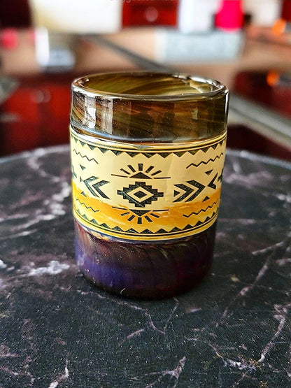 Aztec Electrum Proxy Core Glass Base – Gold-Tinted