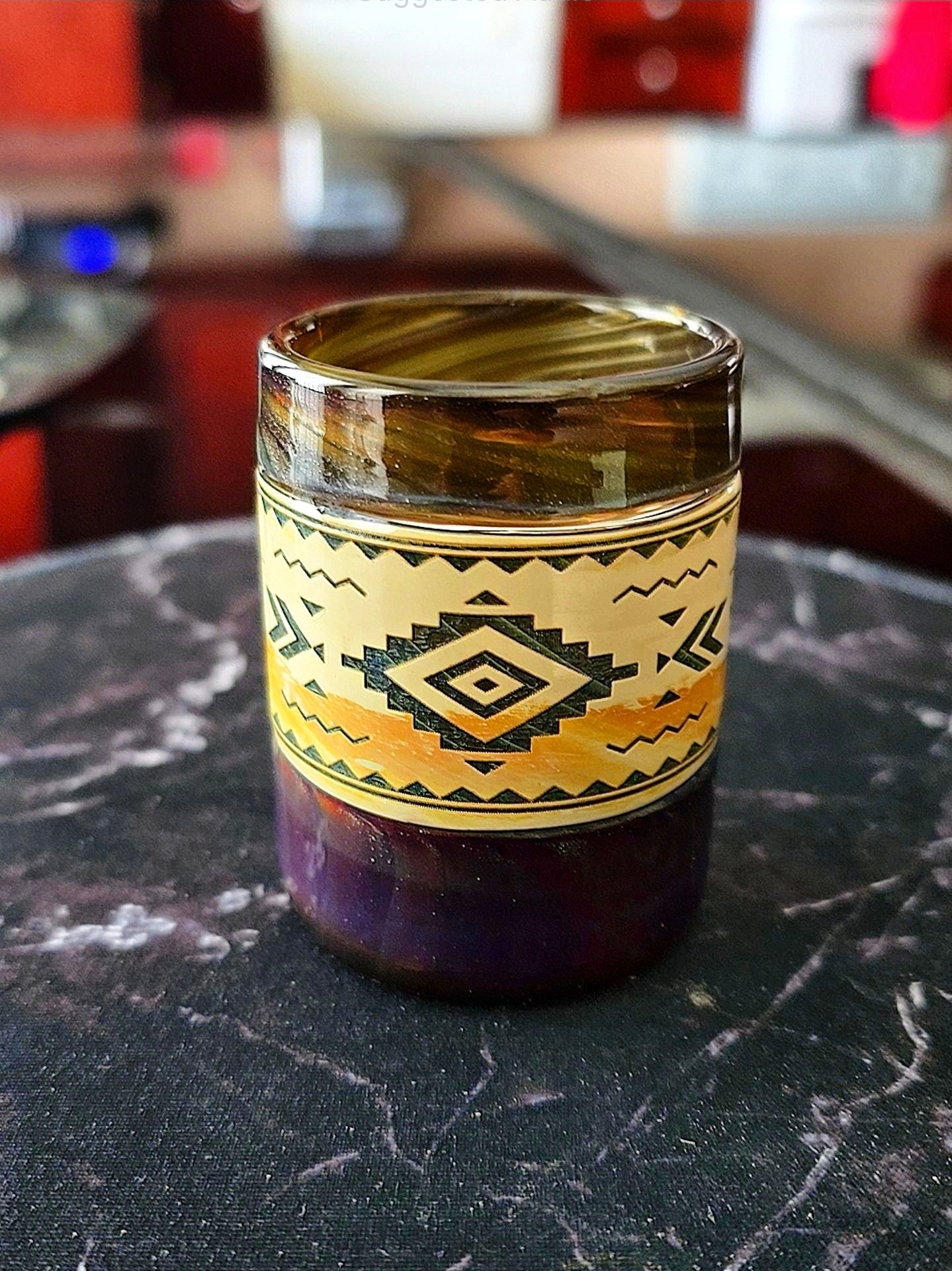 Aztec Electrum Proxy Core Glass Base – Gold-Tinted