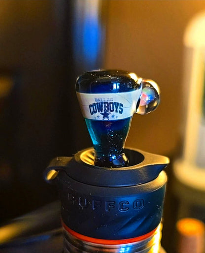 Cowboys Themed  W Opal Chip Puffco Peak 3dxl Joystick - Cowboys Themed  W Opal Chip Puffco Peak 3dxl Jo...