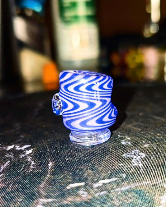 Pink/Purple Wig-Wag OG Style Puffco Pivot Glass top