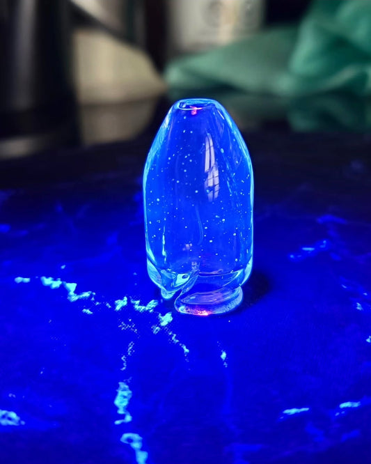Blue UV Riptip Puffco Pivot RipTip Glass Top