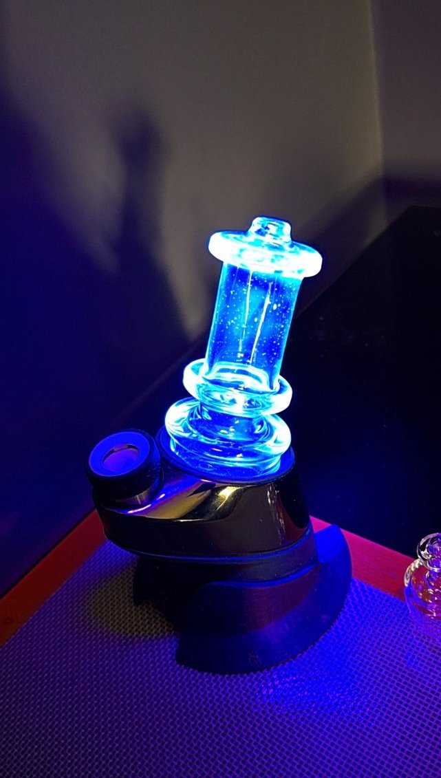 Blue UV Reactive Dry Top – Puffco Peak Glass Attachment