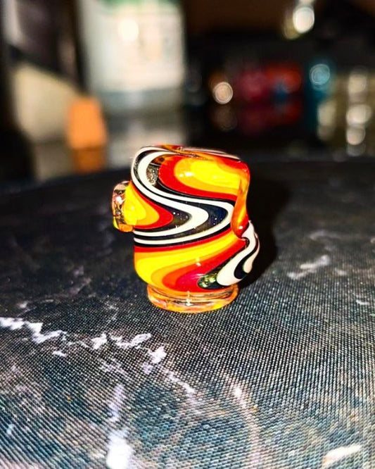 fire/jailhouse Wig Wag OG Style Puffco Pivot Glass top