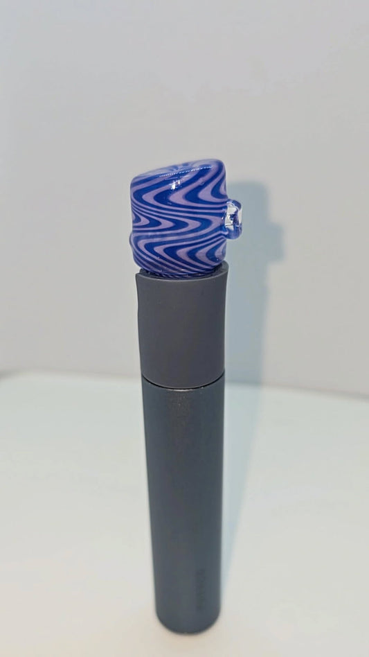 Pink/Purple Wig-Wag OG Style Puffco Pivot Glass top