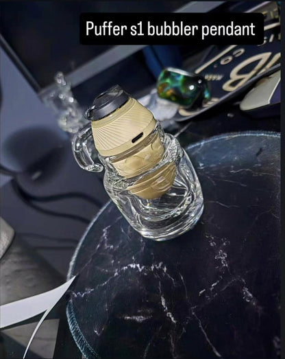 Clear Puffco Proxy Puffer S1 Bubbler Pendant - Clear Puffco Proxy Puffer S1 Bubbler Pendant Ba...